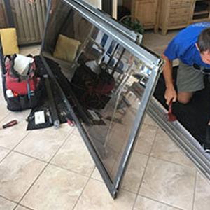 sliding glass door frame repair Blackhawk